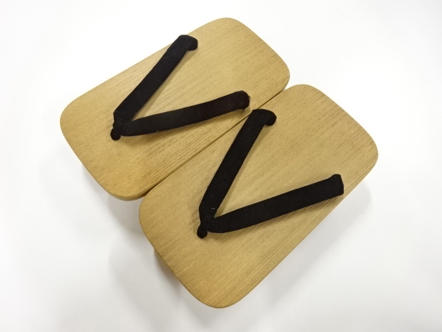 未使用品　男物桐下駄(24センチ)